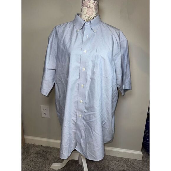 L.L.Bean Wrinkle-Free Classic Oxford Cloth Traditional Fit Shirt Size 17.5 Reg - Picture 4 of 4